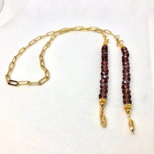 Spiritual Amethyst crystals w/24K gold filledchain